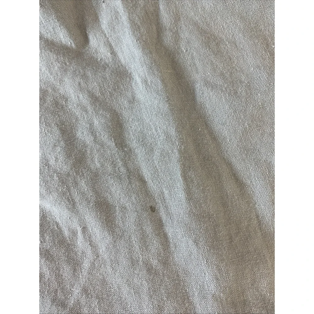 Pottery Barn 100% Linen Ruffle Pillow Cover Case‎ 26x26 Gray